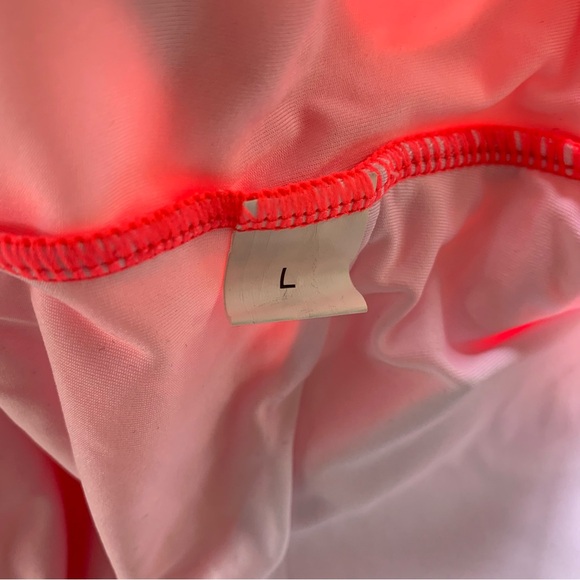 Pink One Piece Swimsuit With Belt Size Large NWOT - Picture 7 of 7